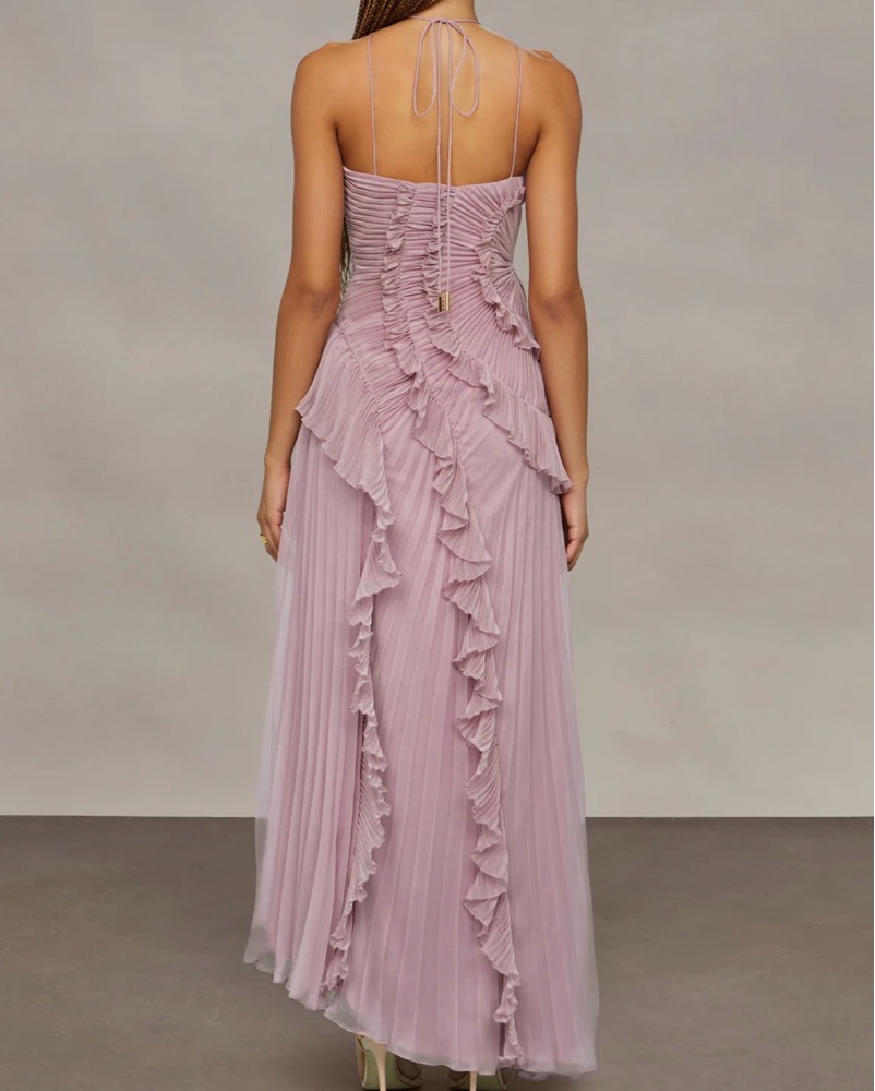 Amur Loralie Halter Dress by Amur - Pickle