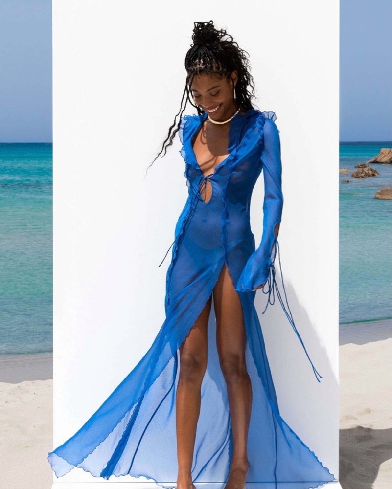 Rat & Boa - FARRETTI DRESS BLUE by Rat and boa - Pickle