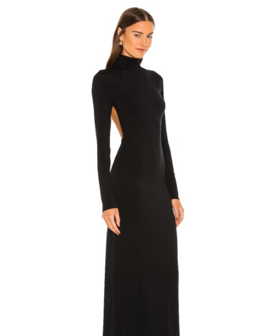 chinese dress ladies The Line By K Black Inez Maxi Dress