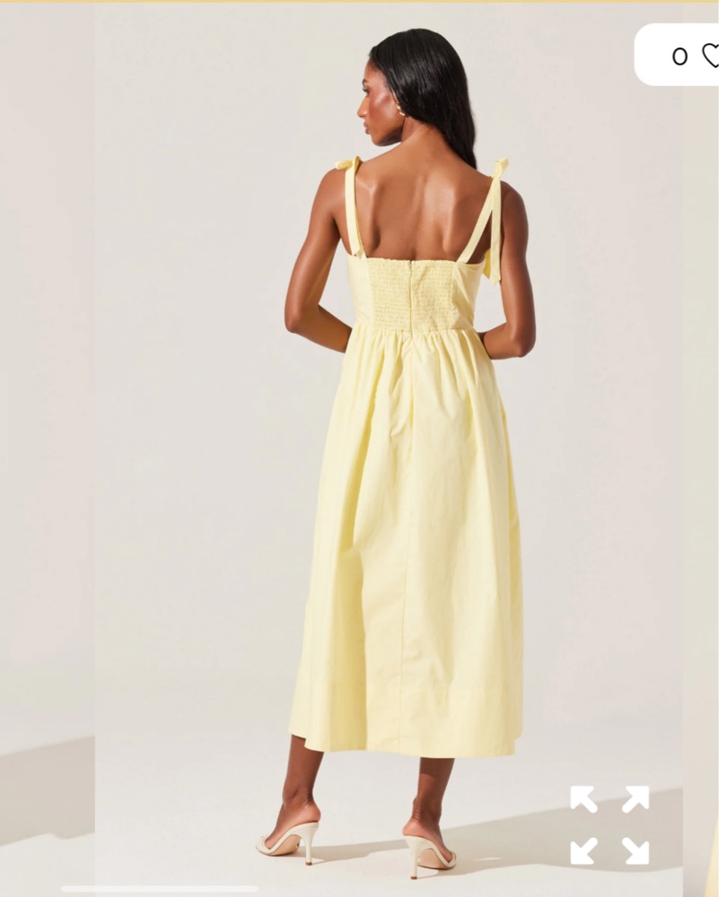 knee length dresses for ladies Bow-Detail Pleated A-Line Midi Dress in Ivory - 8