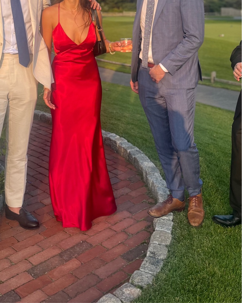 Stunning Red Evening Gown by Aqua - Pickle