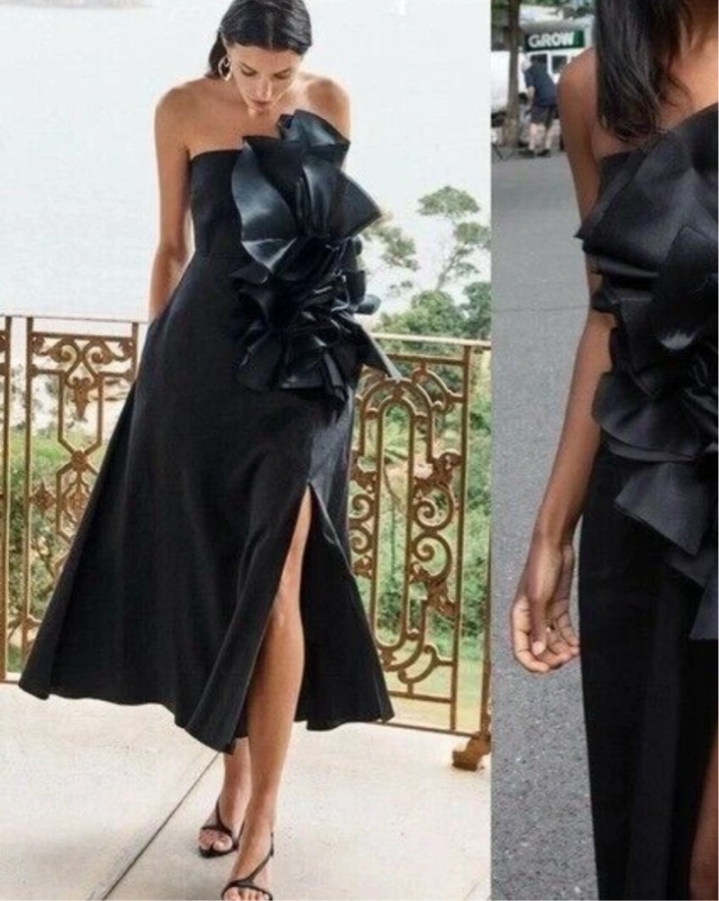 knee length dresses for ladies Energy Mini Dress-BLACK / 4