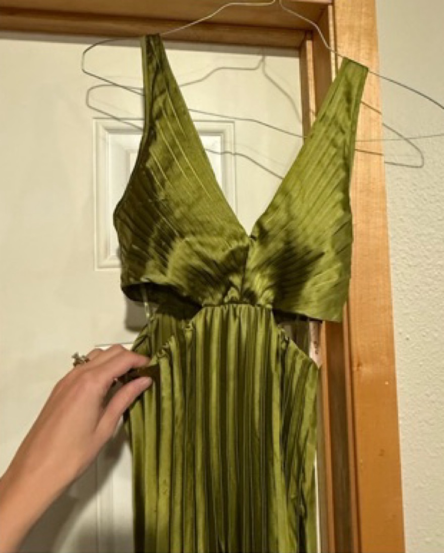 green emerald velvet dress Green Celestina Draped Maxi Dress