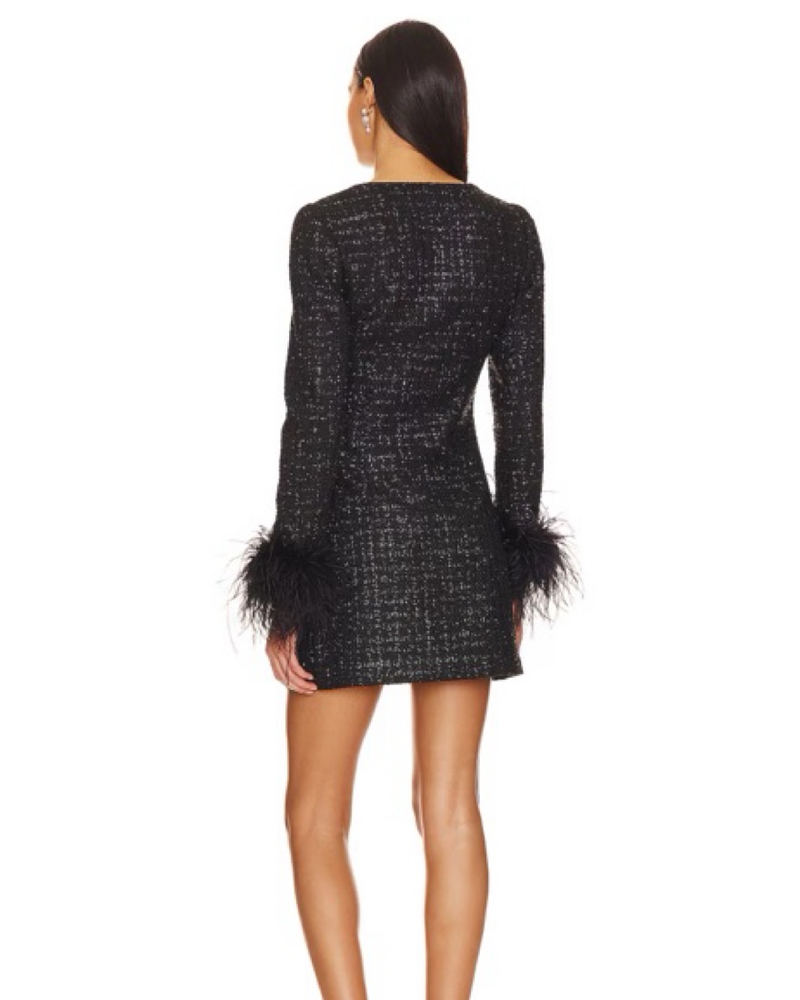Self-Portrait Feather Mini Dress by Self Portrait - Pickle