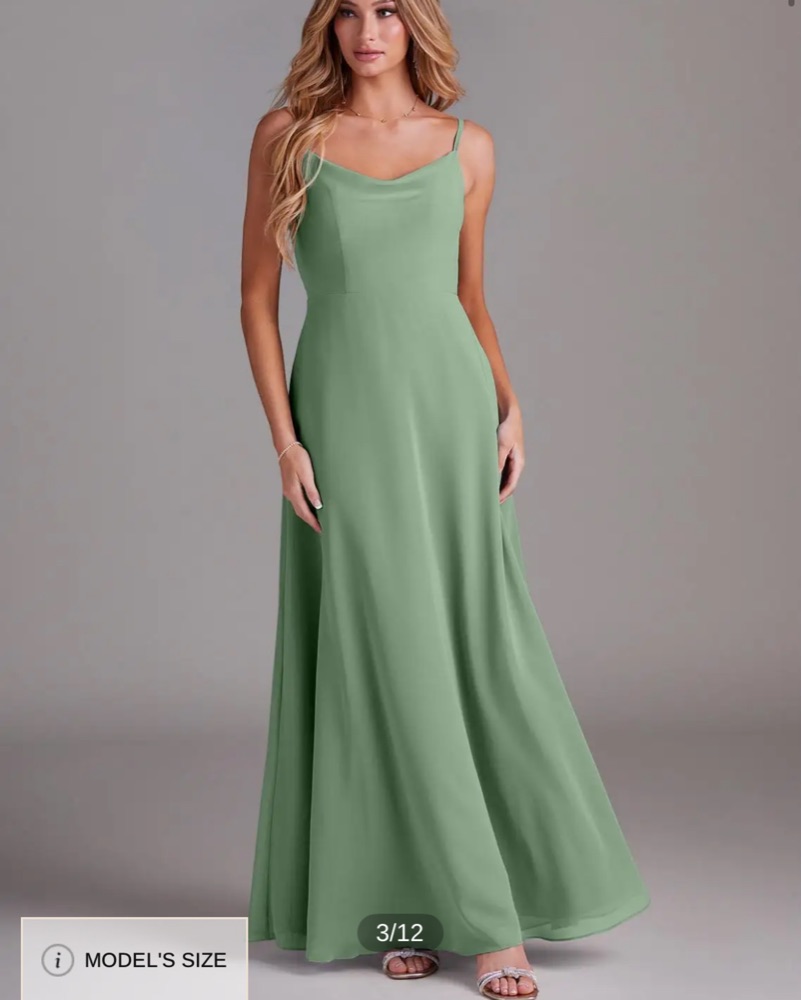 slim fit dress slacks Azazie Dusty Sage Bow Tie main image 0