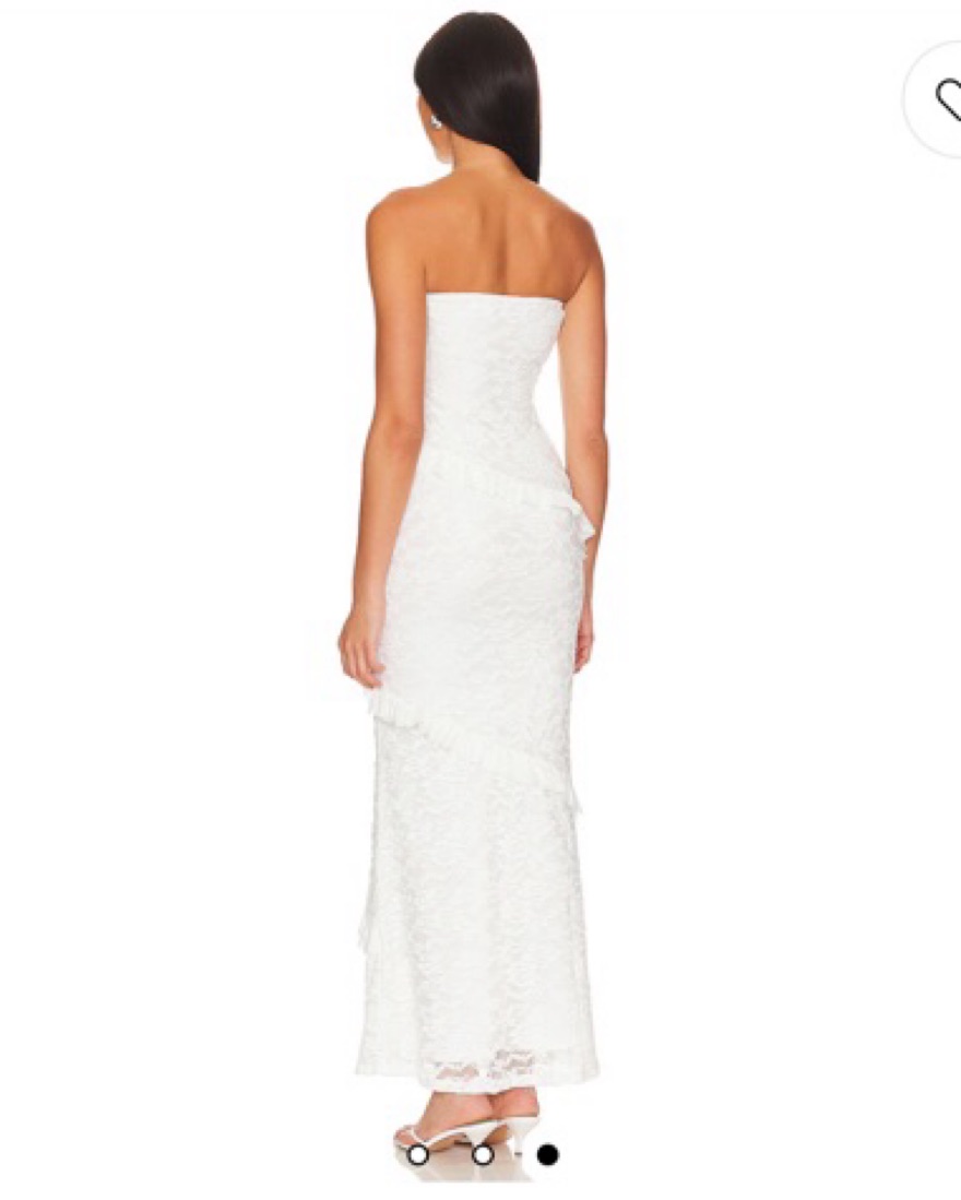 chinese dress ladies Chiffon Strapless Scarf Slit Gown by Ladivine CD383  ABC Fashion