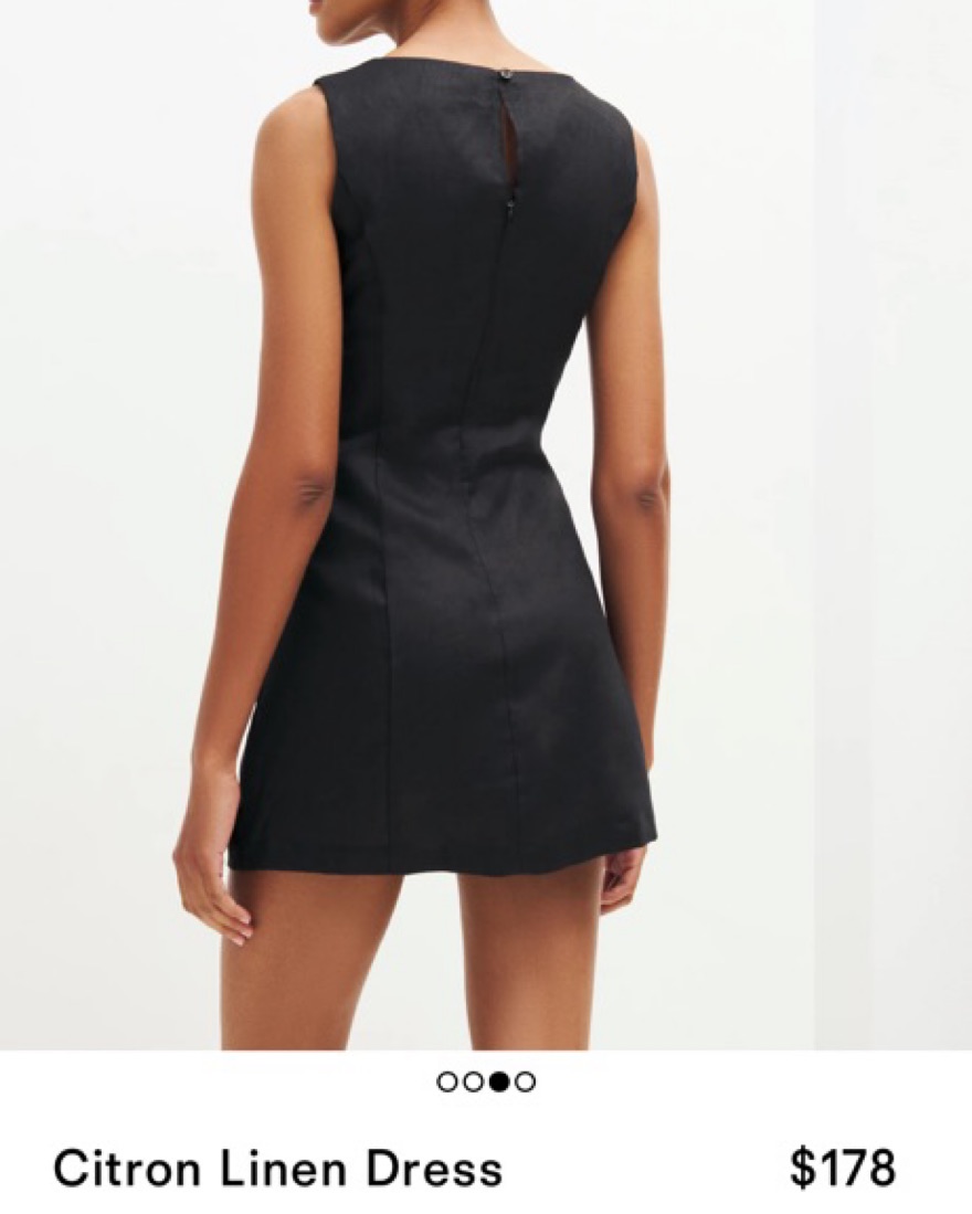 Reformation black Linen Dress by Reformation - Pickle