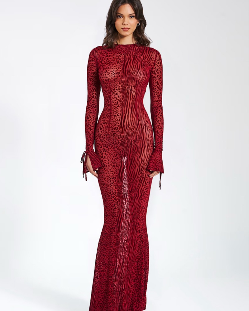 Miss Circle Waylynn Leopard Maxi Dress by Miss Circle - Pickle