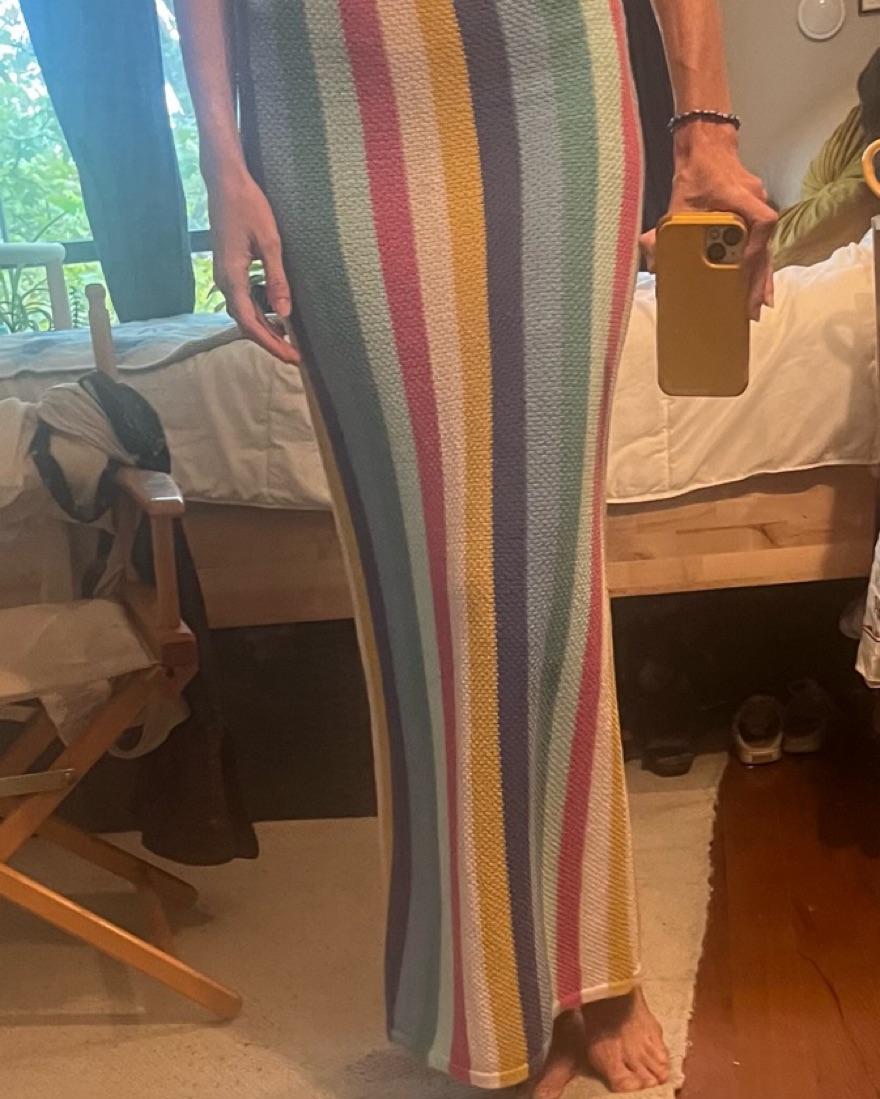 Z Supply Rainbow Striped Maxi Skirt - Image 3