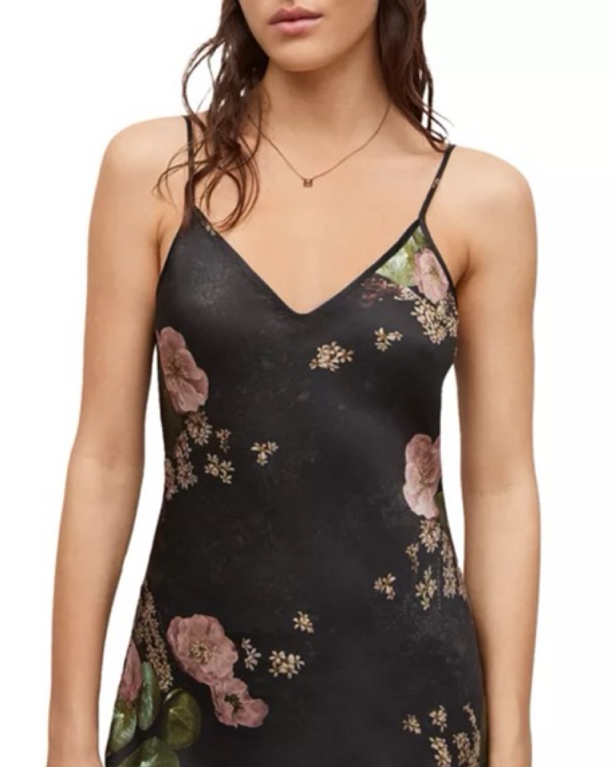 ALLSAINTS Bryony Black Floral Dress by All Saints - Pickle