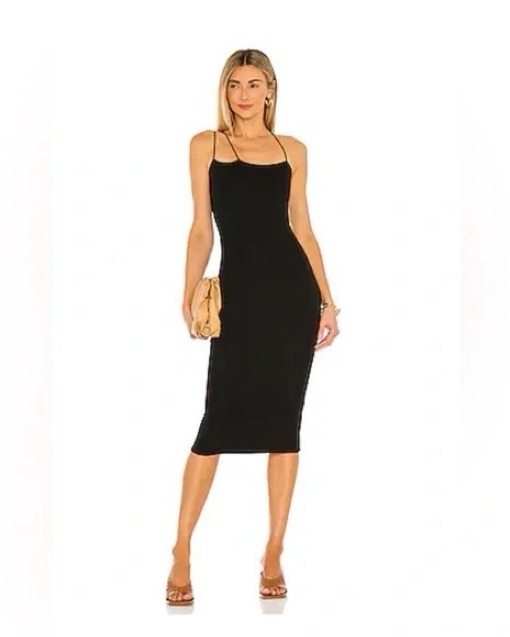 Black Superdown midi dress - Image 1