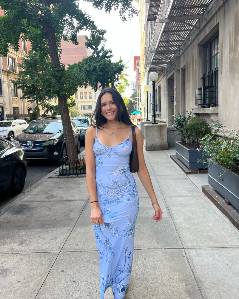strapless open back dress A-Line Puff Sleeves Lace Gray Blue Long Prom Dress, Gray Blue Formal D –  toptby