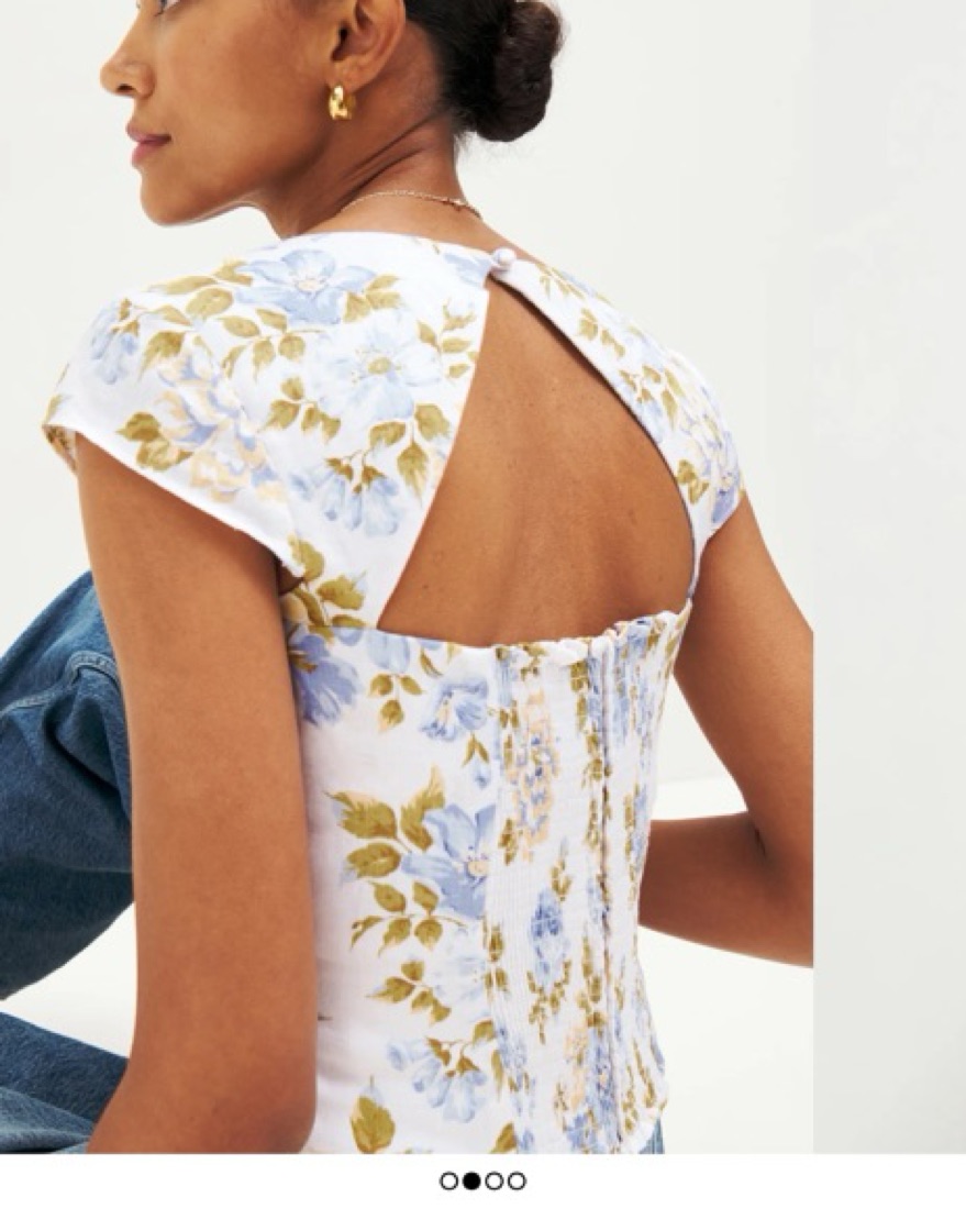 Reformation Cora Linen White Top - Image 4