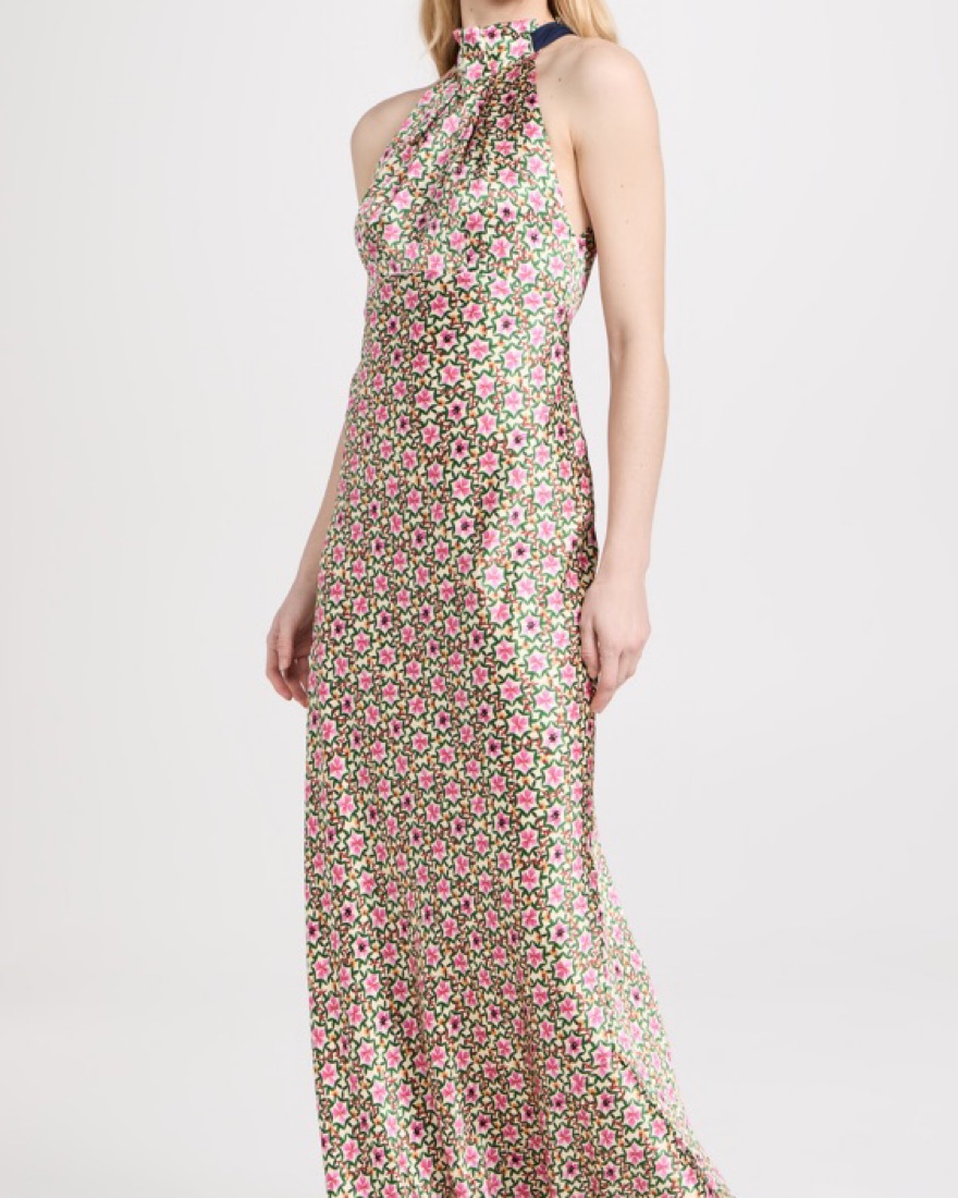 knee length dresses for ladies Michelle Dress in Palladium Gold – SALONI
