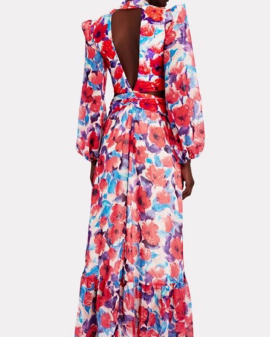 PATBO violet Plunge Cut Out Dress by PatBo