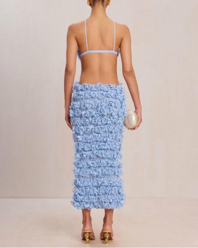 cult gaia - romana crochet dress - marine Cult Gaia crochet Dress by Cult Gaia