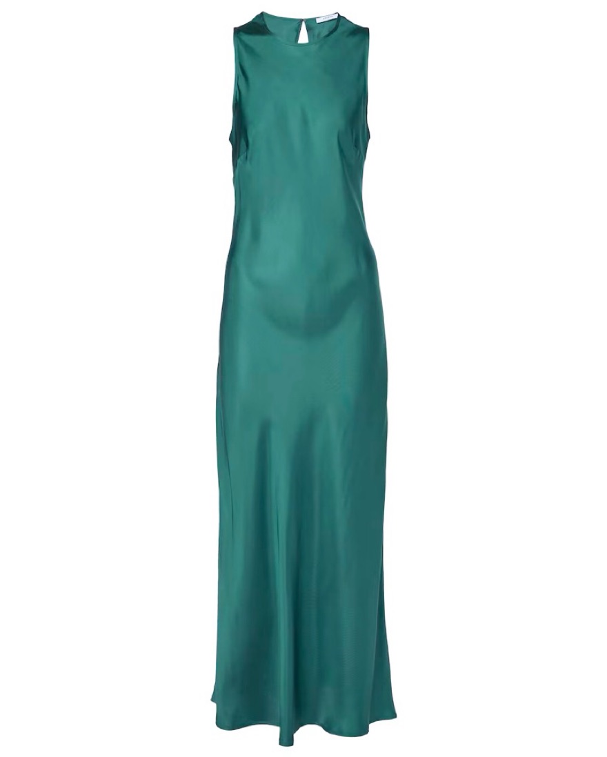 Gunmetal Blue REVOLVE Silk Dress Sz 6 by Revolve - Pickle