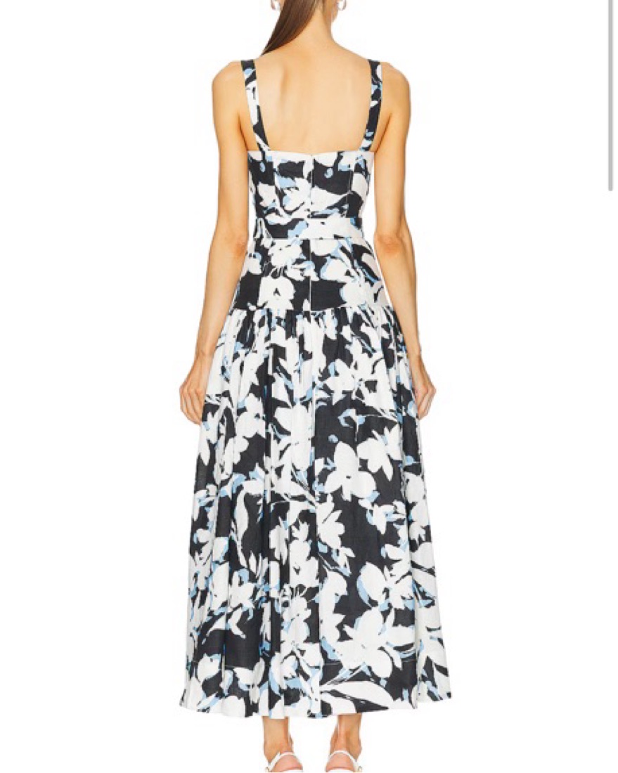 corset drop waist midi dress Yvette Corset Midi Dress
