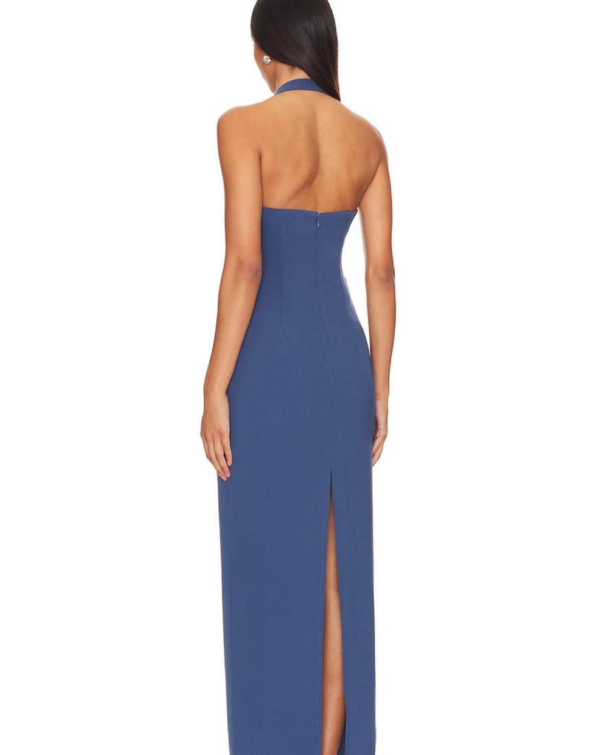 knee length dresses for ladies LIONESS Elle Maxi Dress 70's Onyx– Selfie Leslie
