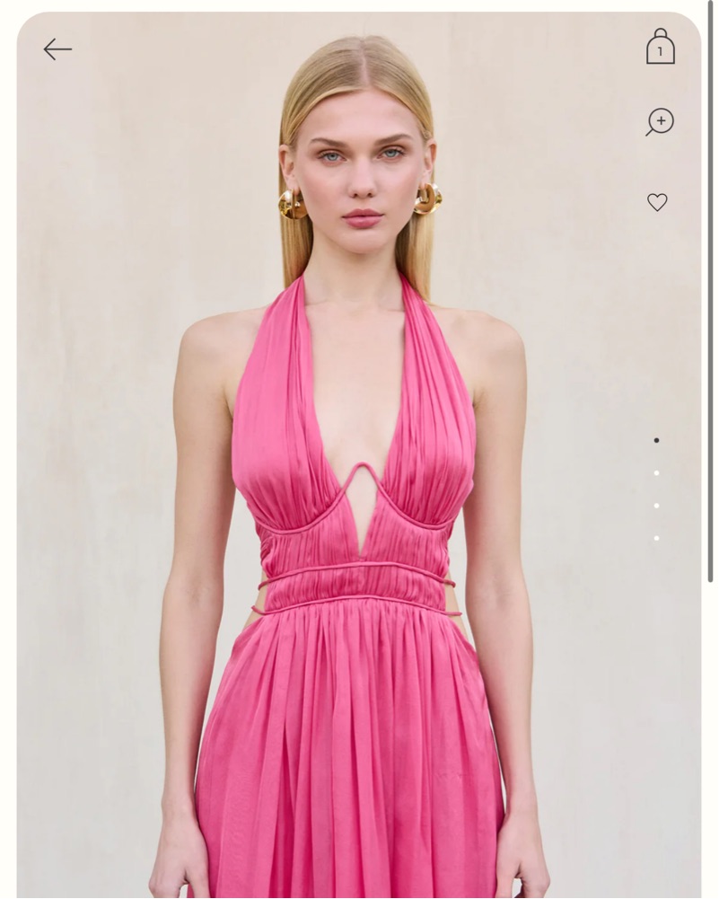 open lace back dress Cult Gaia - ASHIKA Gown