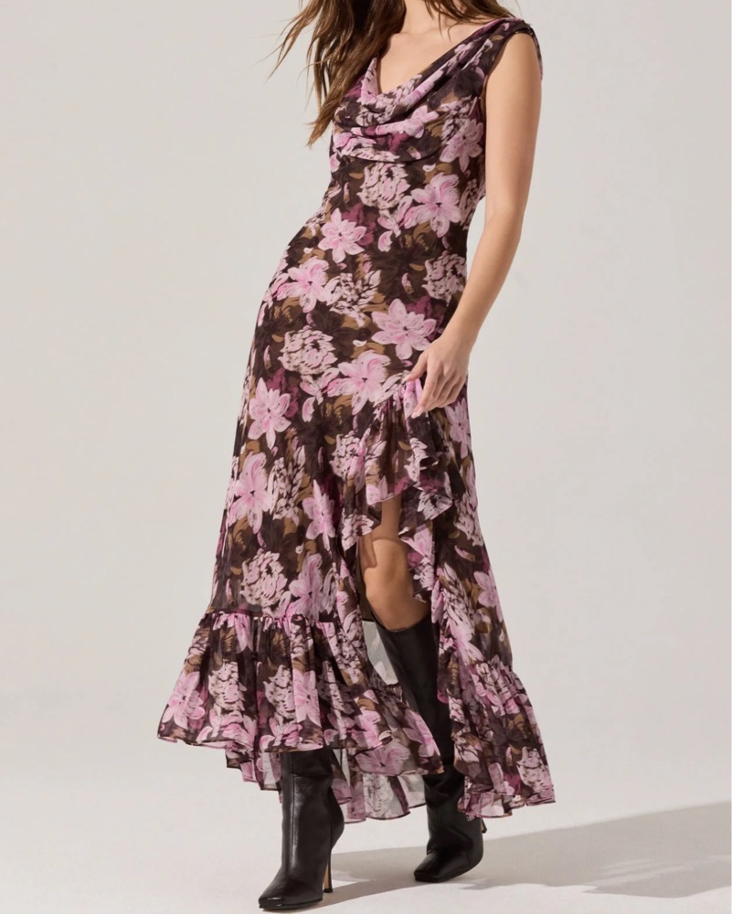 ASTR The Label Pink & Brown Floral Dress by ASTR the label - Pickle