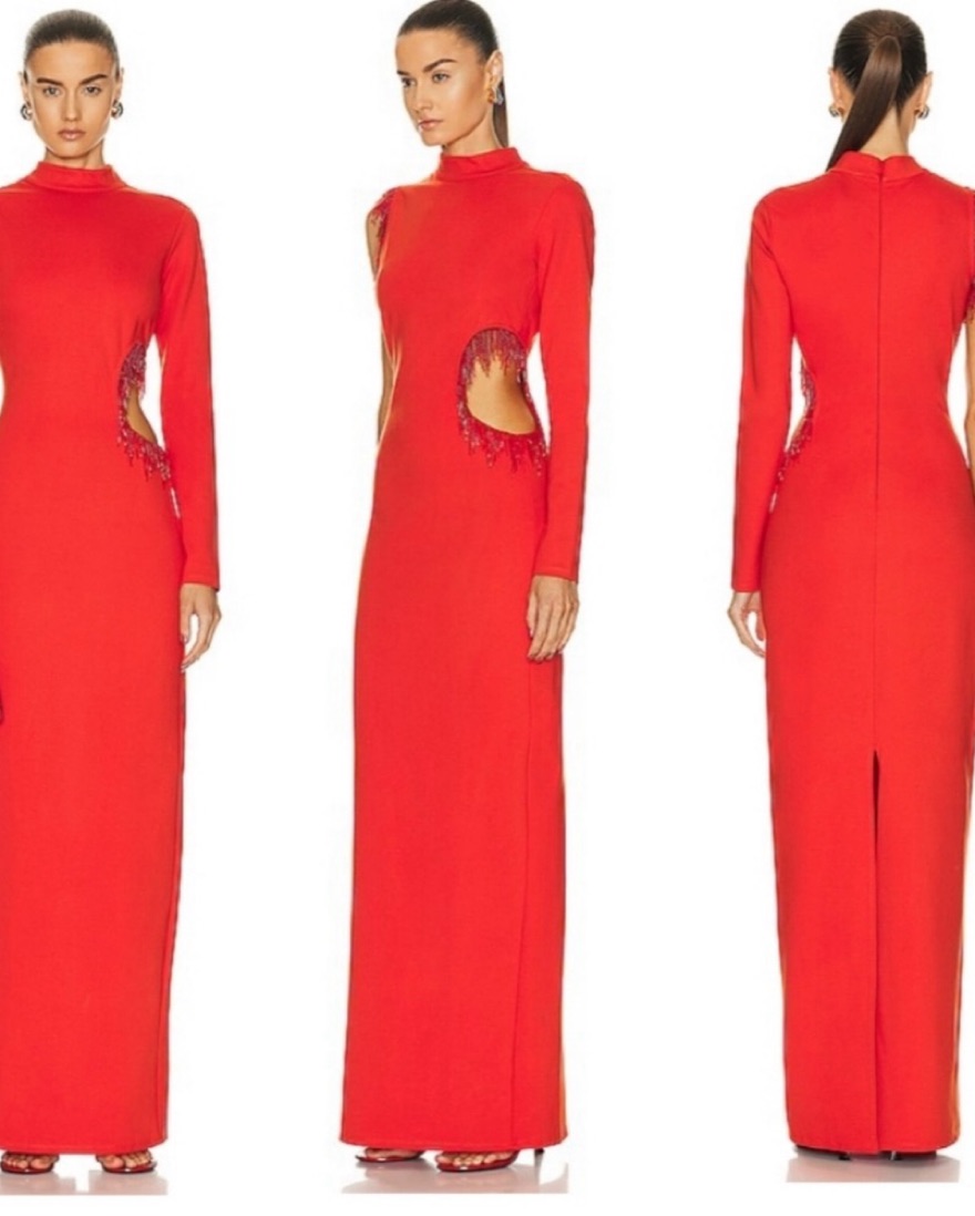 STAUD Kristen Cut Out Maxi Dress - Image 3
