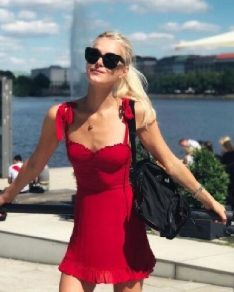 Reformation Christine Red Dress - Image 2