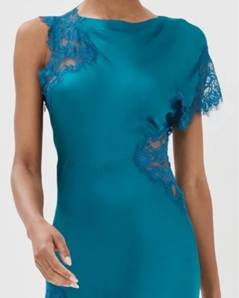 chinese dress ladies Josephine Satin and Lace Maxi Dress main image 1