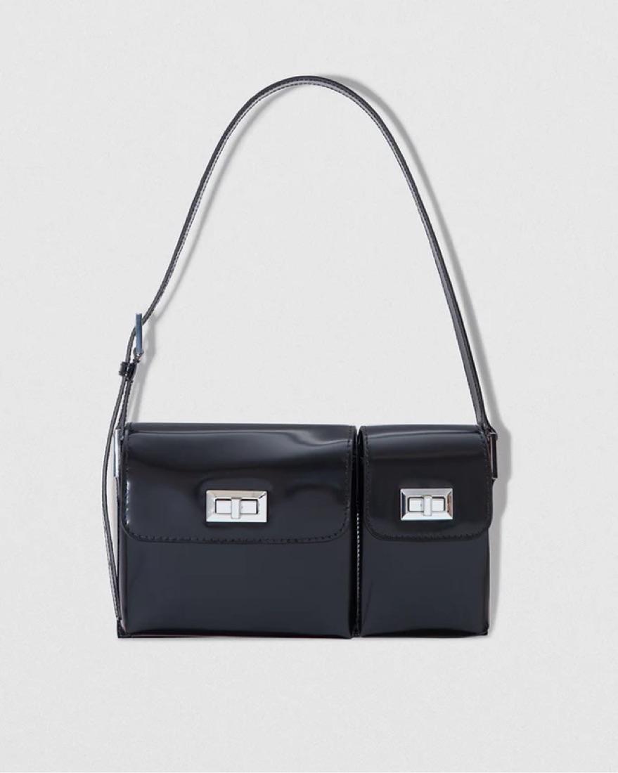 By Far Billy Black Shoulder Bag - Image 3