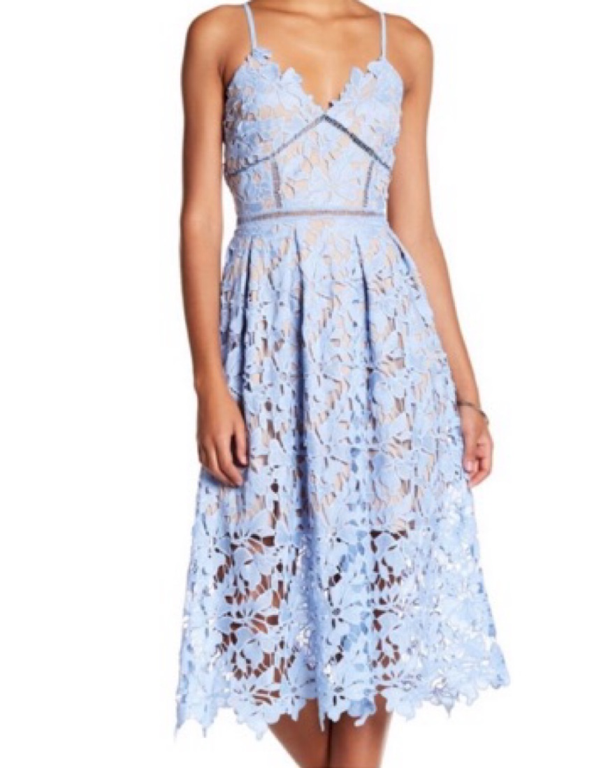 knee length dresses for ladies The Ruby Dress in Ice Blue 14 / Ice Blue main image 1