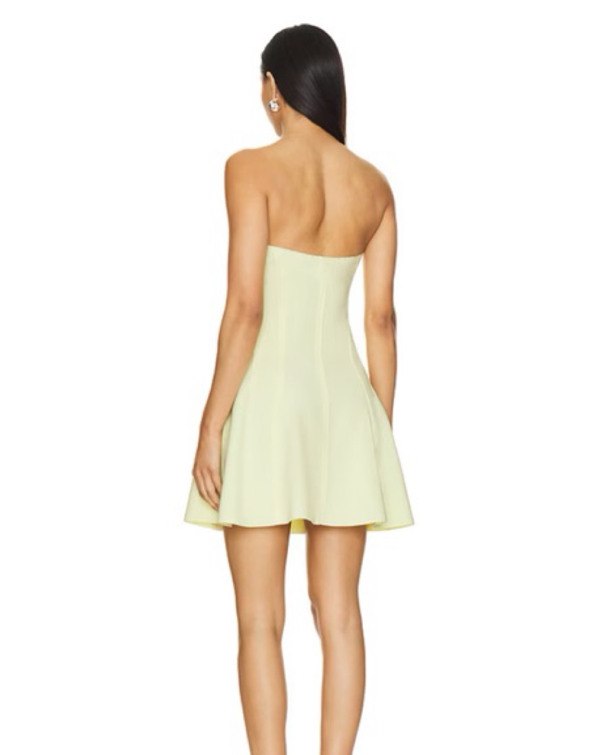 Norma Kamali Butter Yellow Dress by Norma Kamali - Pickle