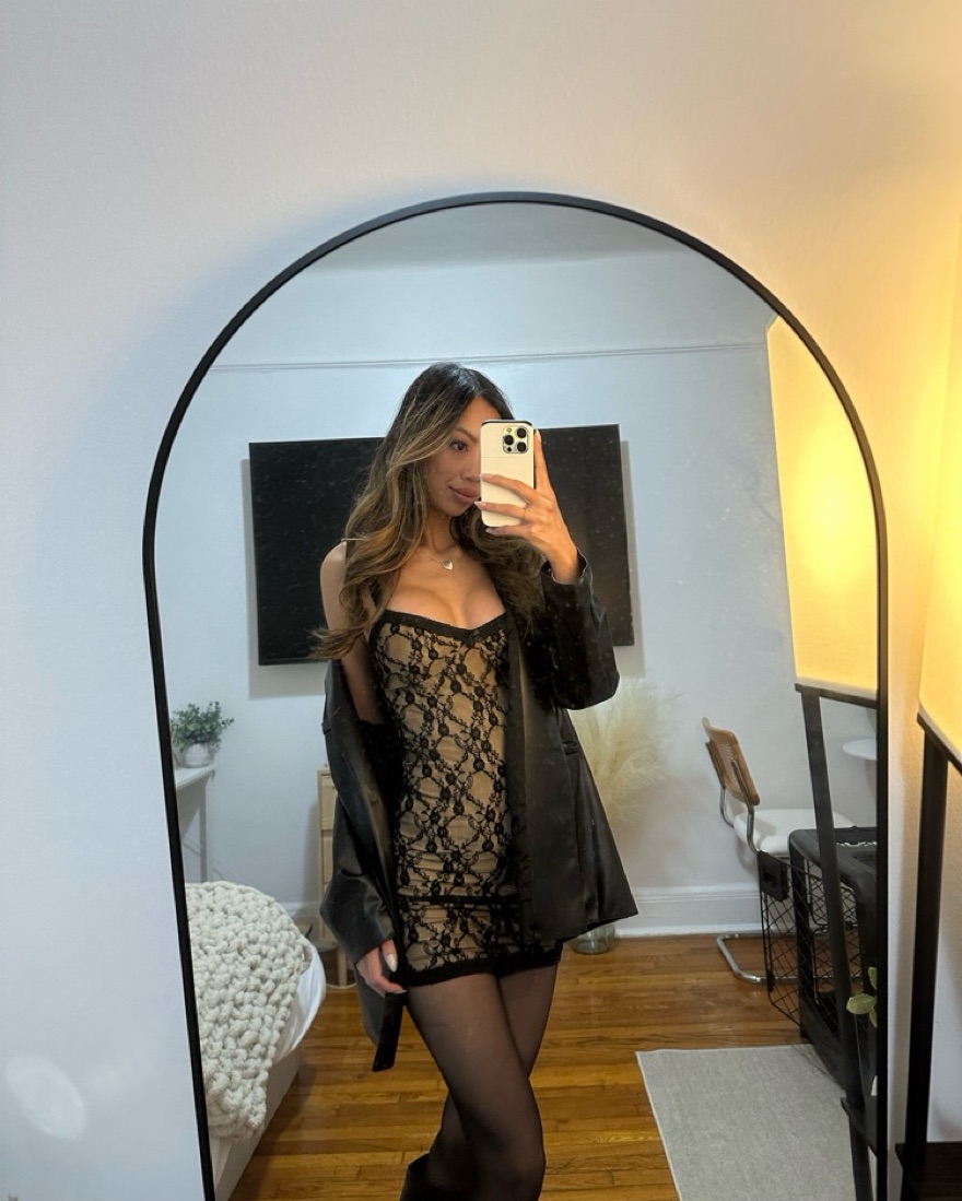 Edikted Lace Mini Dress by Edikted - Pickle