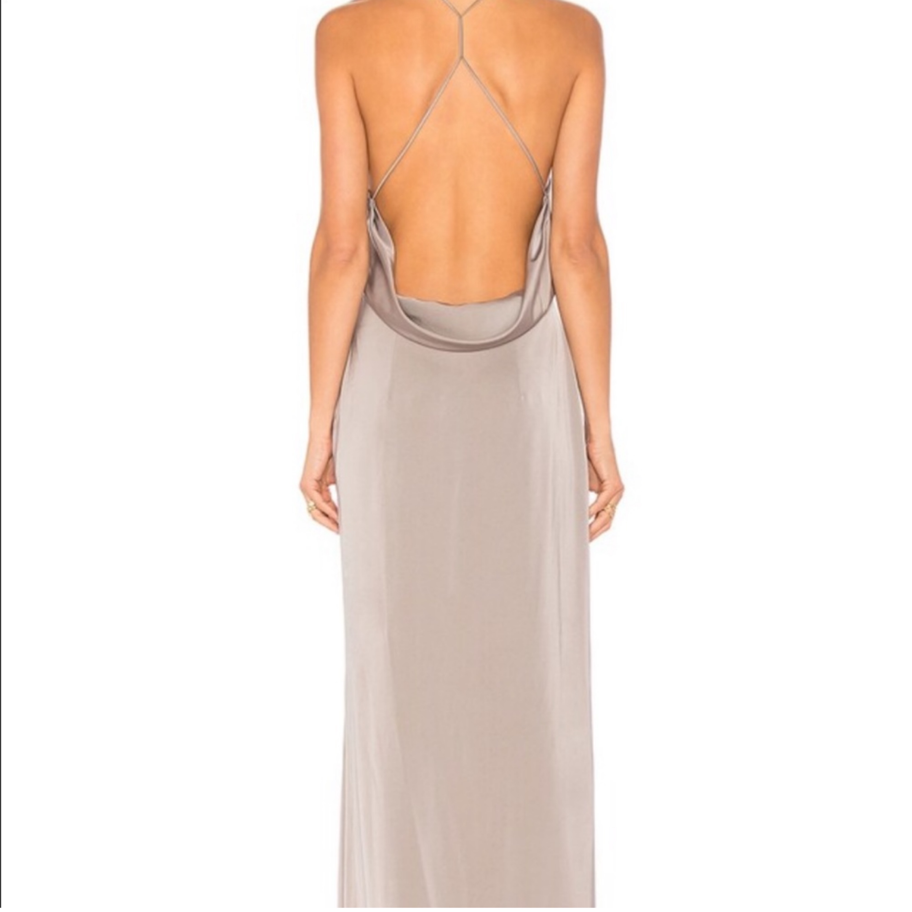 LOVERS + FRIENDS Gray Formal Gown - Image 2