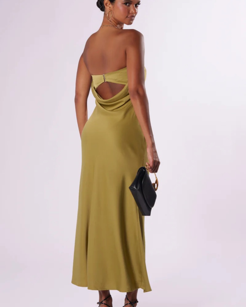 knee length dresses for ladies Akira Print Tessa Maxi – Lilac and Mila