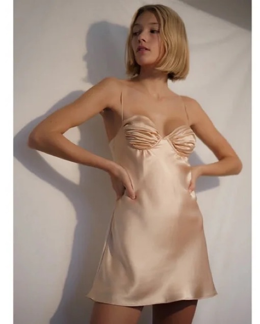rose gold puffy rose gold quinceanera dresses Lulus Women's Zadie Deep V Maxi Slip Dress, Gold, Medium