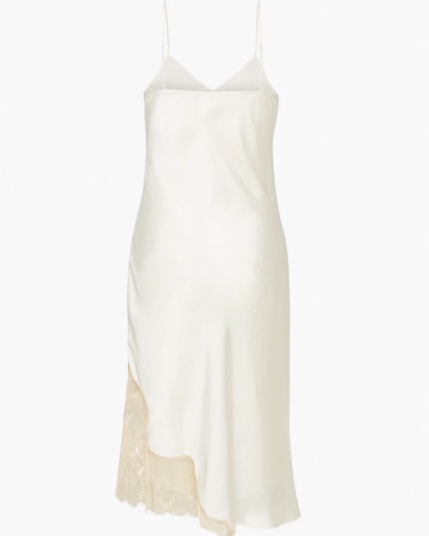 Wilfred- Sonnet Satin Dress(white/cream) by Wilfred - Pickle