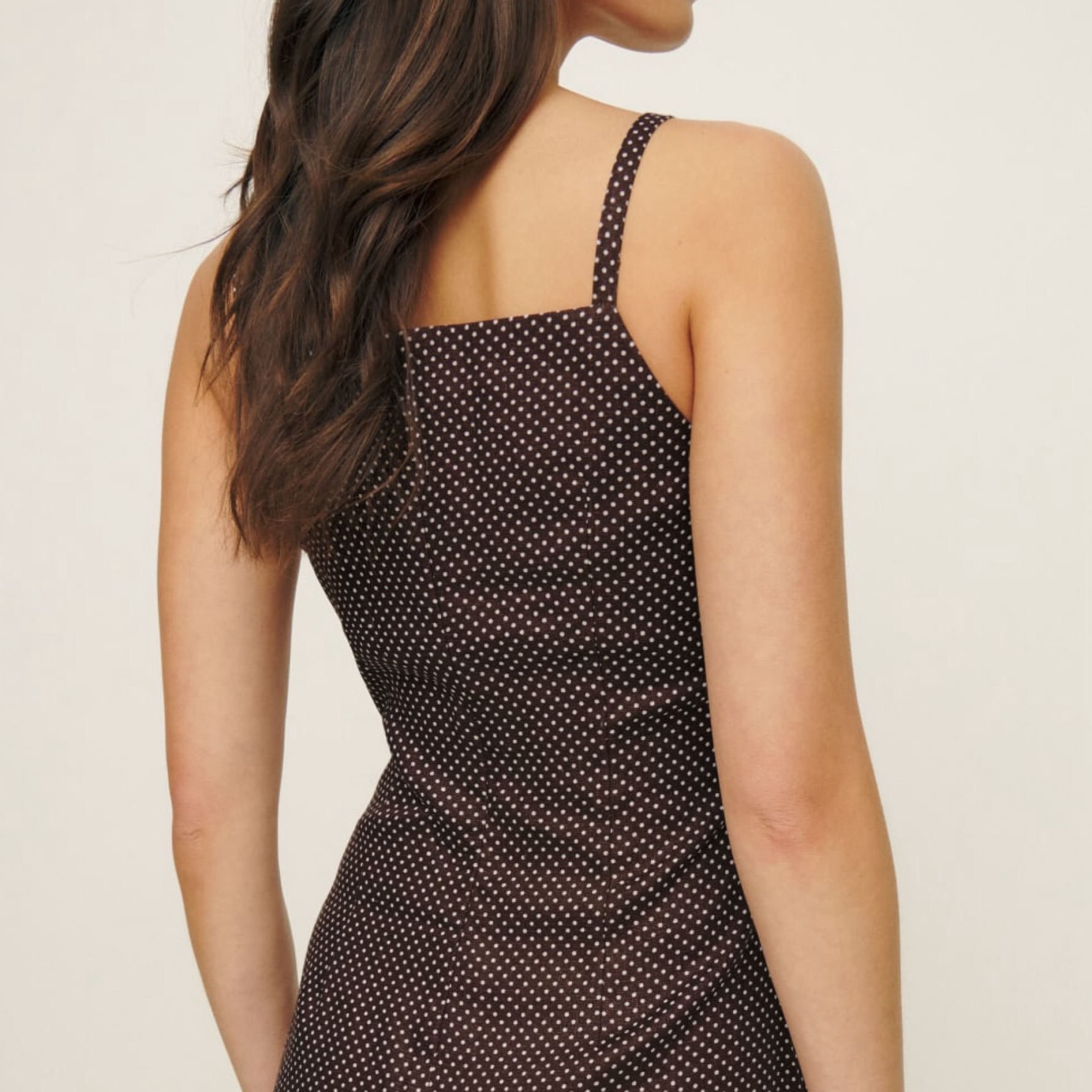 reformation brown linen dress Reformation Brown Kerrigan Linen Dress US4 UK 8 main image 0