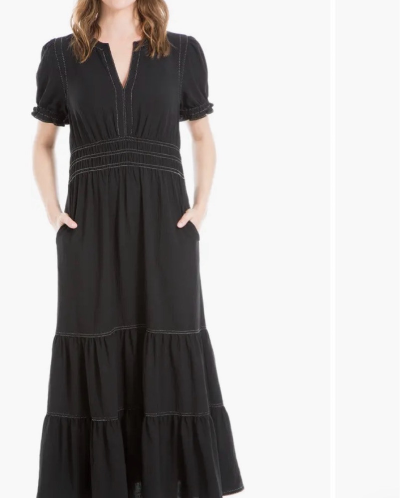 chinese dress ladies Max Studio Women's Sleeveless Mesh Maxi Dress, Black, Medium at Amazon  Women's Clothing store main image 1