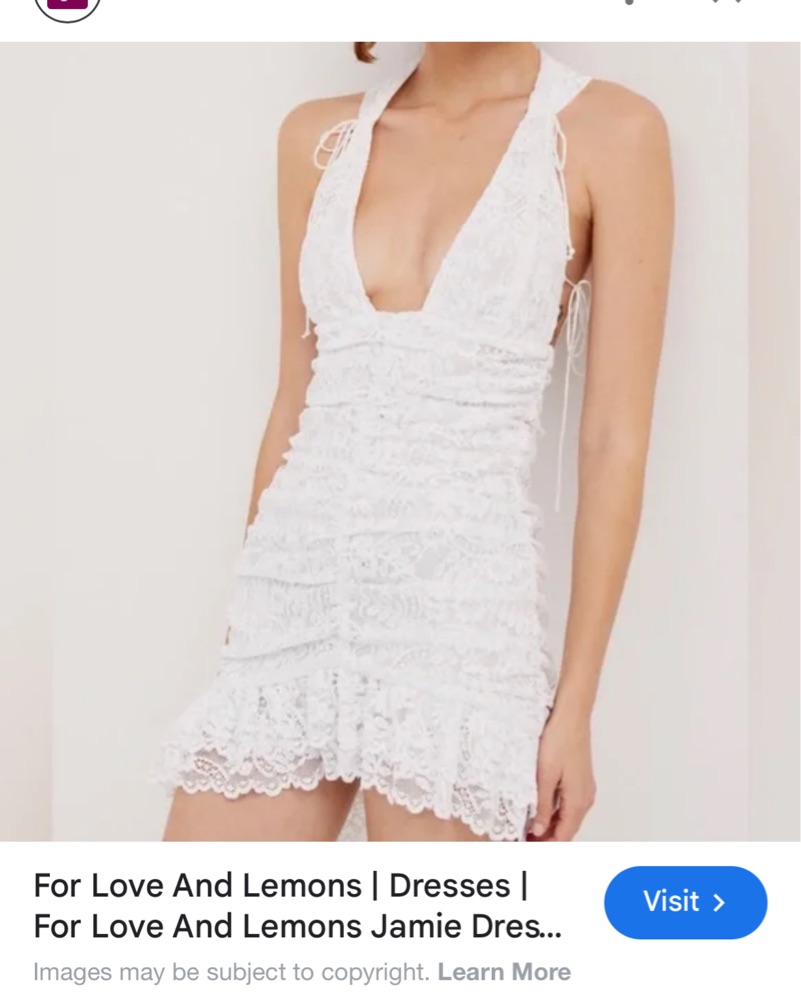 For Love & lemons Jamie white Dress by For Love & Lemons - Pickle