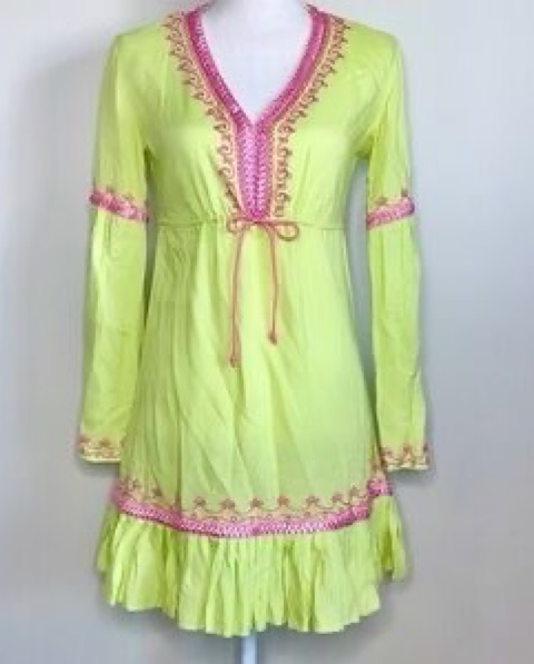 Green Vintage Tunic Dress - Image 2