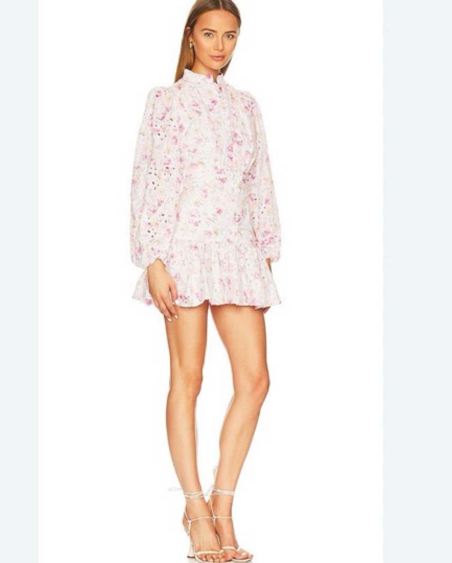 Bardot Hendry Floral Mini Dress by Bardot - Pickle