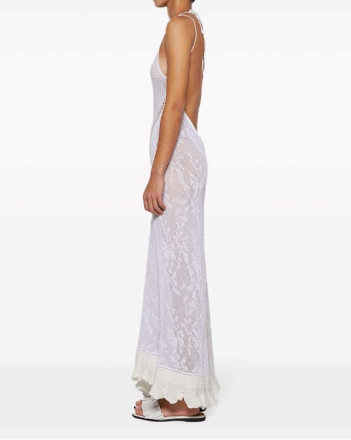 chinese dress ladies Roberta Einer Fishnet Maxi Dress
