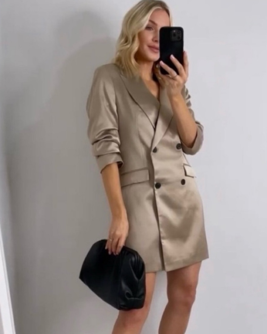slim fit dress slacks Dries Van Noten Midi Dress Green