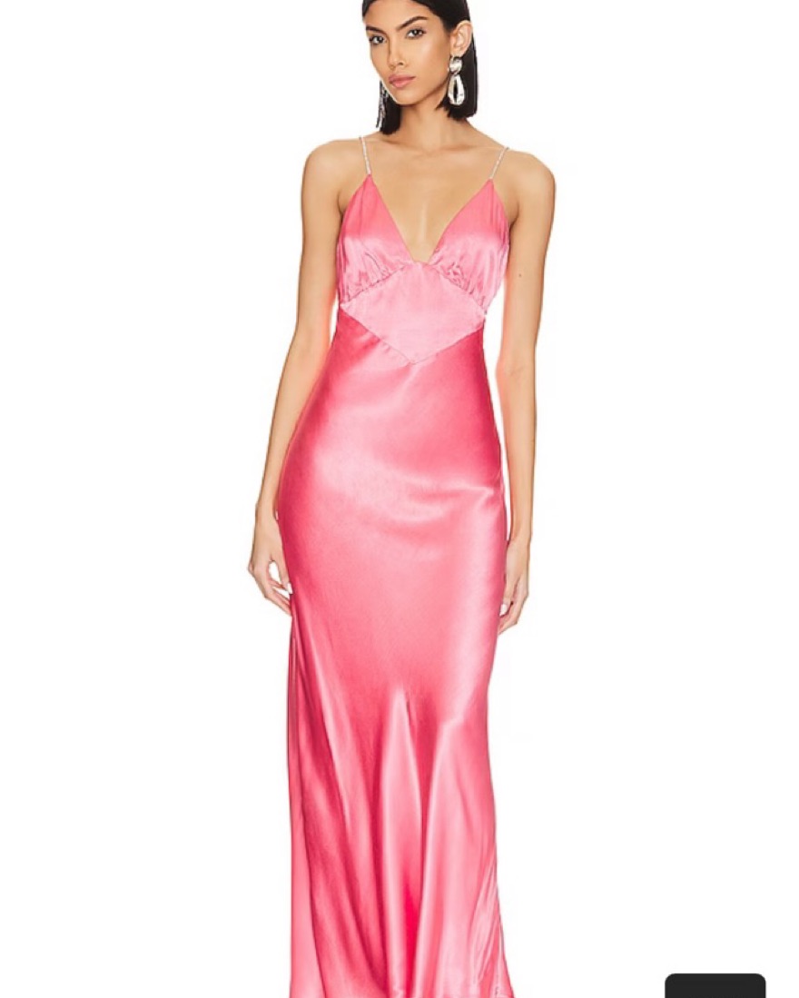 strapless open back dress Bayshore Pink Bow Bardot Midi Dress – Club L London main image 1