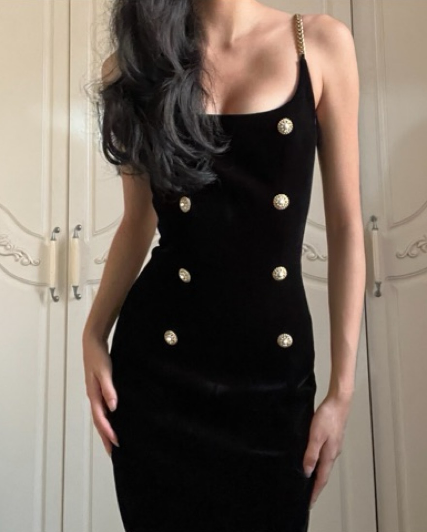 Alessandra Rich Velvet Dress by Alessandra Rich - Pickle