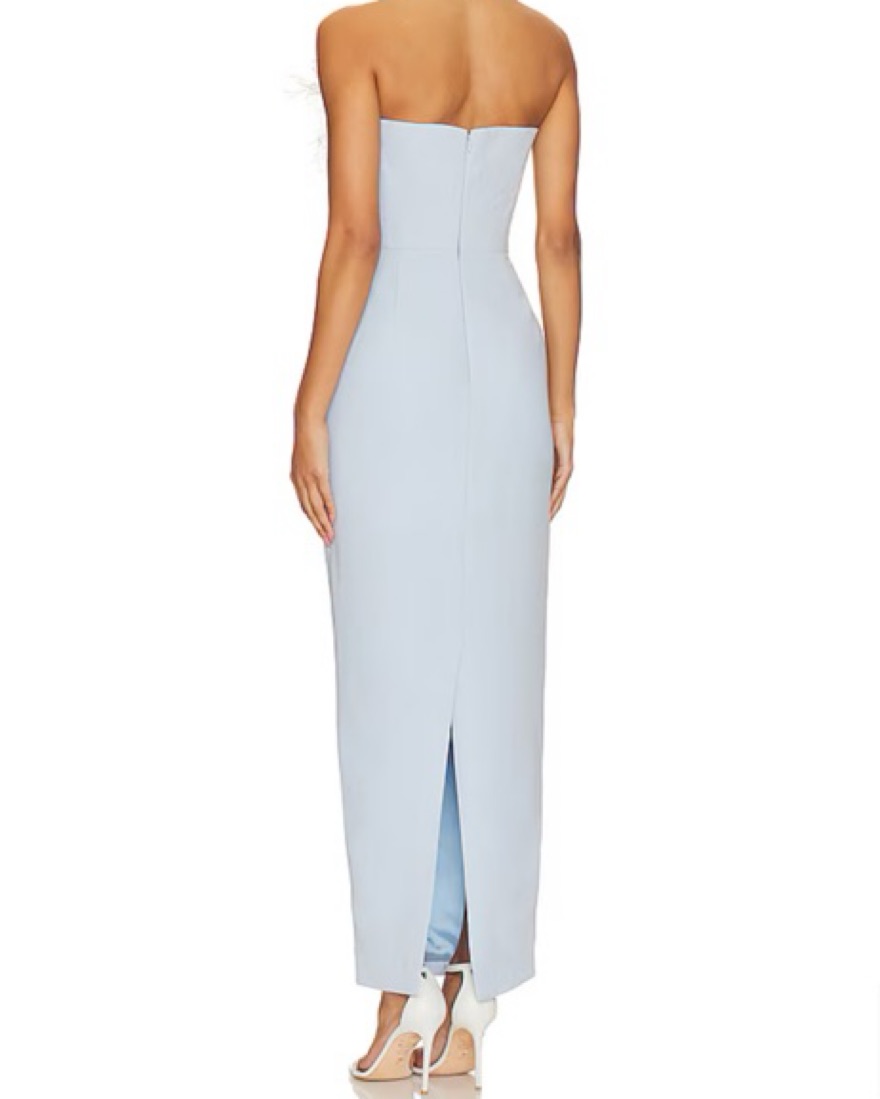Iman Dress in Powder Blue by Sau Lee - Pickle