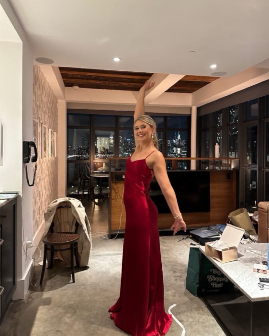 Red staud Gown - Image 1