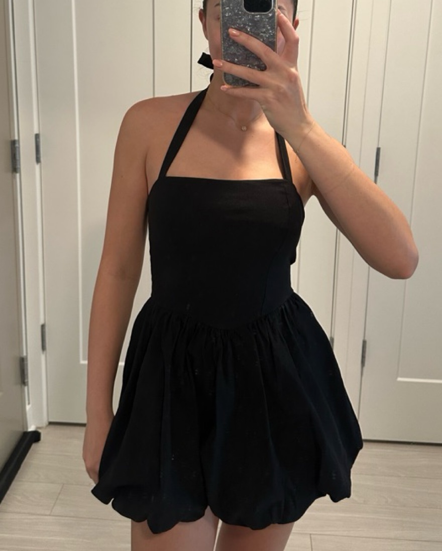 Black Bubble Dress Size Small by Blue Blush - Pickle