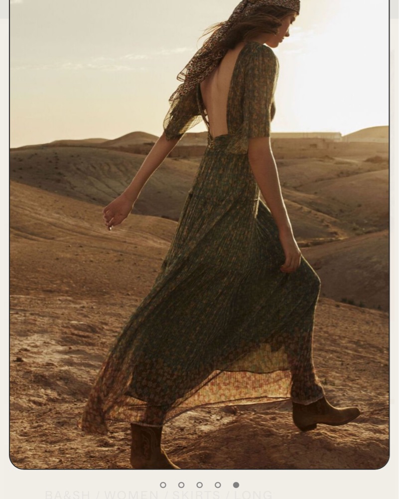 ba&sh Pearla Maxi Dress Leaf Green by Ba@sh - Pickle