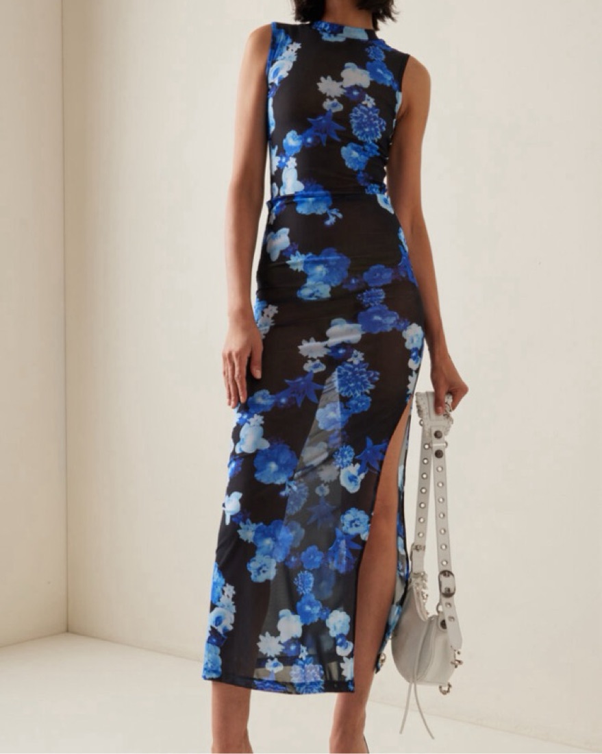 bec and bridge mesh dress Noemi Strapless Dress in Black